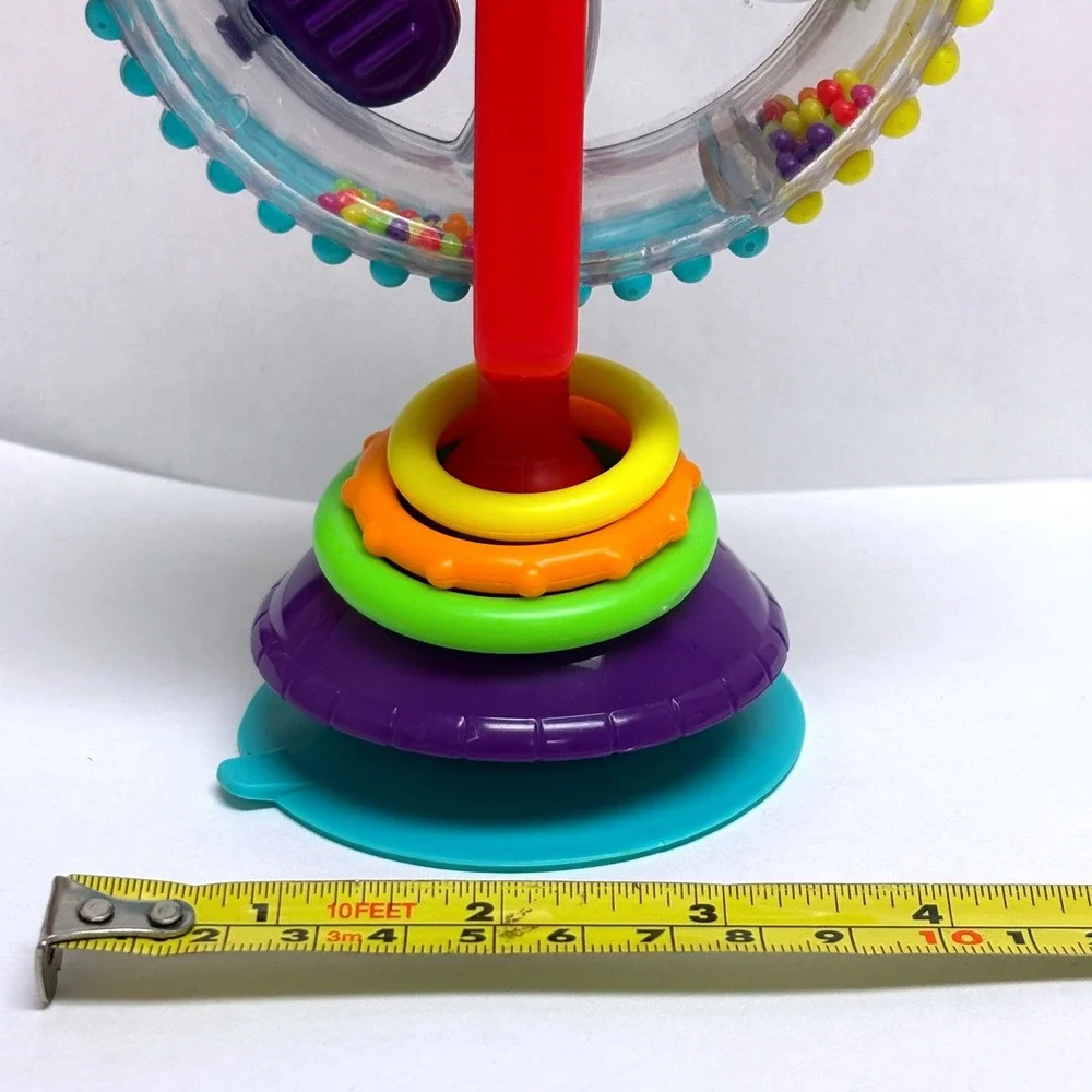 Sensory Spinning Ferris Wheel High Chair Toy 6 months up Sassy Suction activity